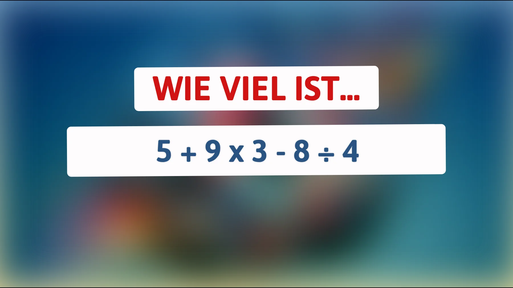 Dieses knifflige Rätsel schafft nur 1 von 10 – kannst du die richtige Lösung finden?"